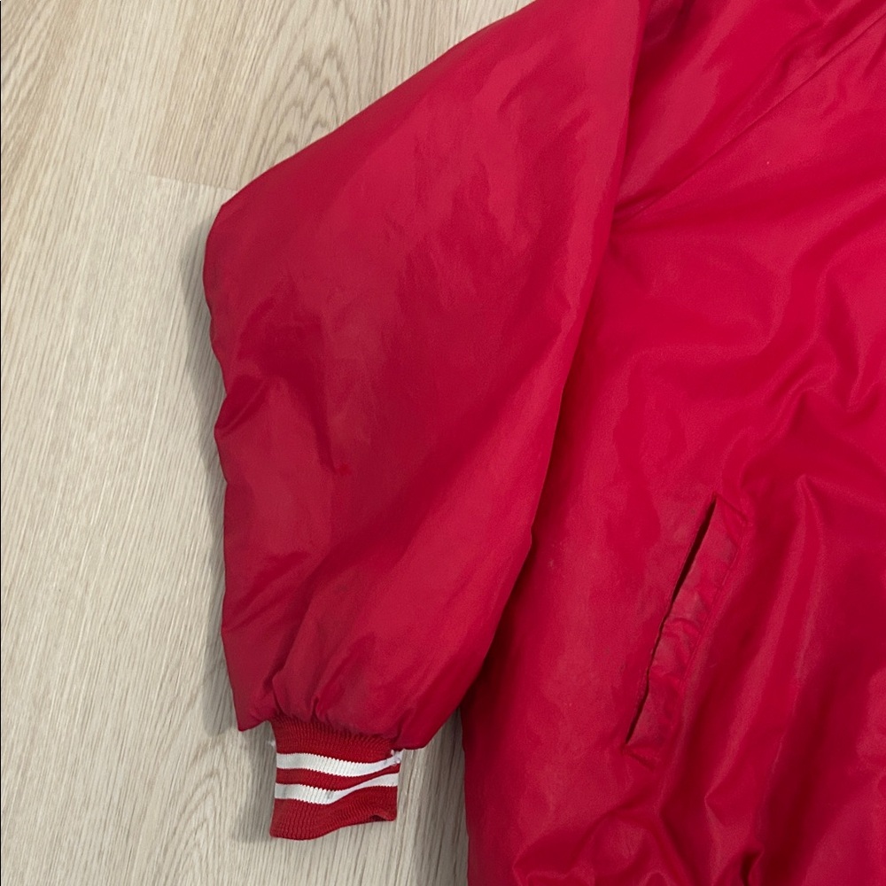 Vintage Wisconsin Badgers Red Bomber varsity Jacket size XL - Picture 7 of 9